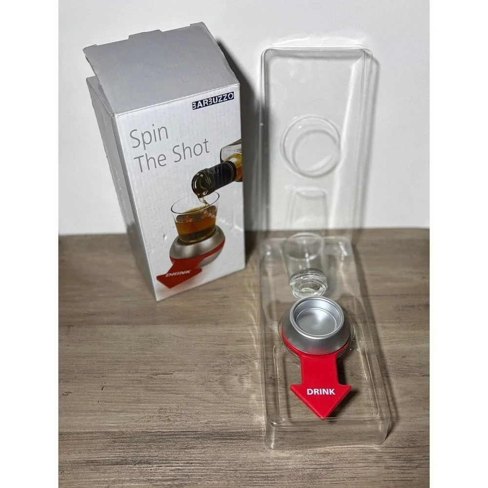 NEW Barbuzzo Spin The Shot Drinking Game Set